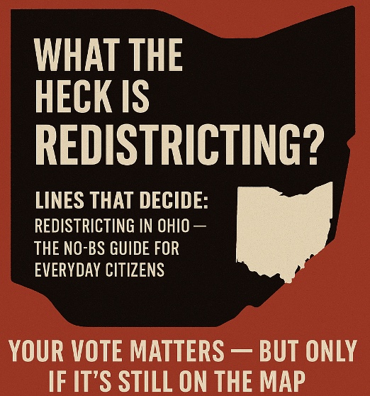 What the Heck is Redistricting?
Part 1 of “Lines That Decide: Redistricting in Ohio — The No‑BS Guide for Everyday Citizens”